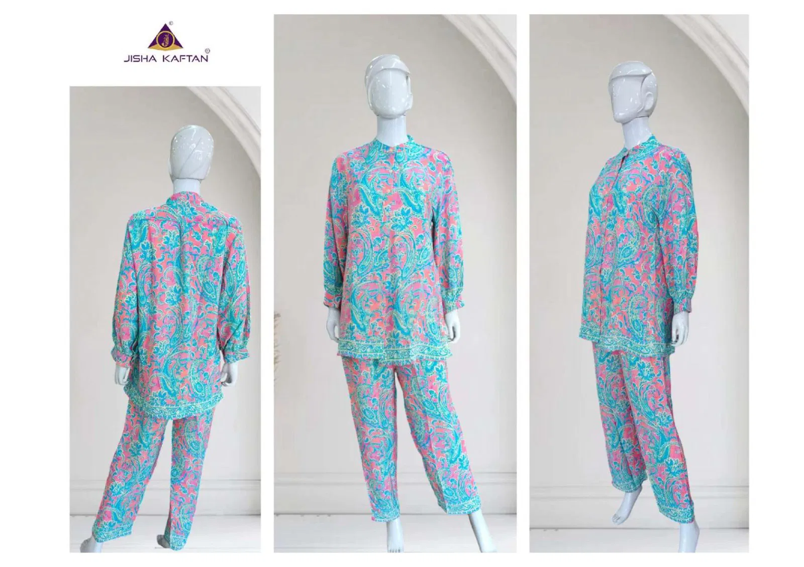 Silk Co Ord Sets By Jisha Kaftan Western Designer Cord Set Suppliers In India